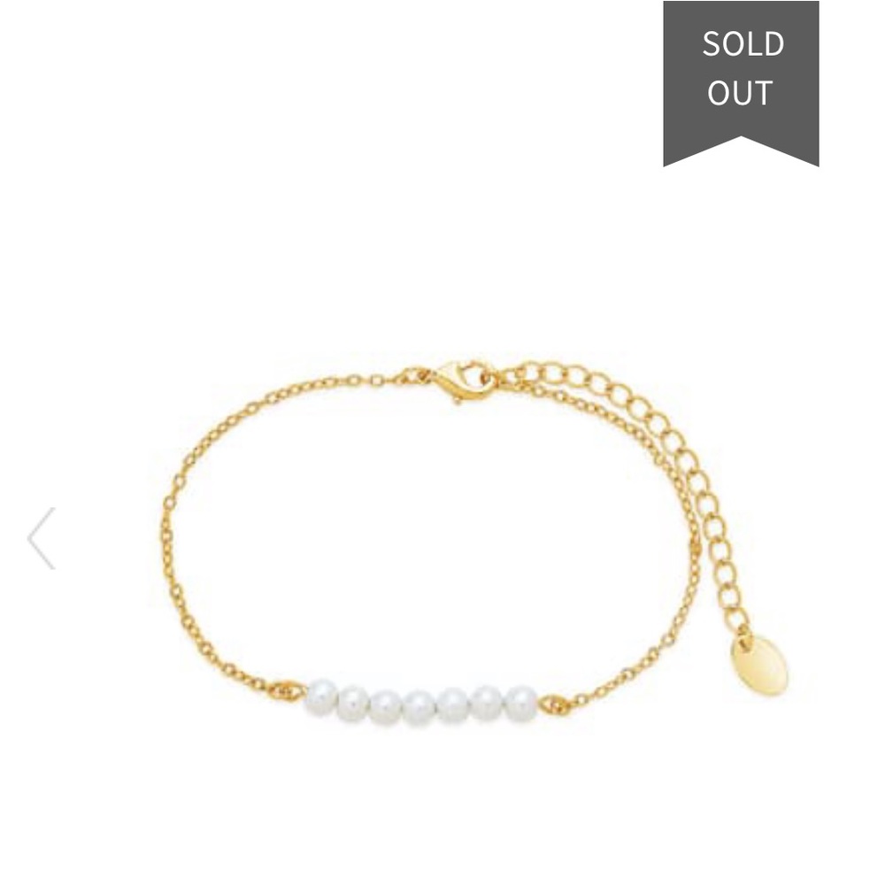 Sterling Forever Dainty Pearl Bracelet - Picture 3 of 9
